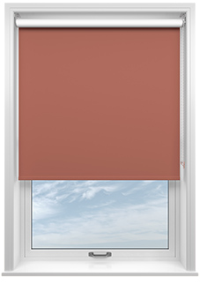 Rimini (Blackout), Terracotta - Roller Blind
